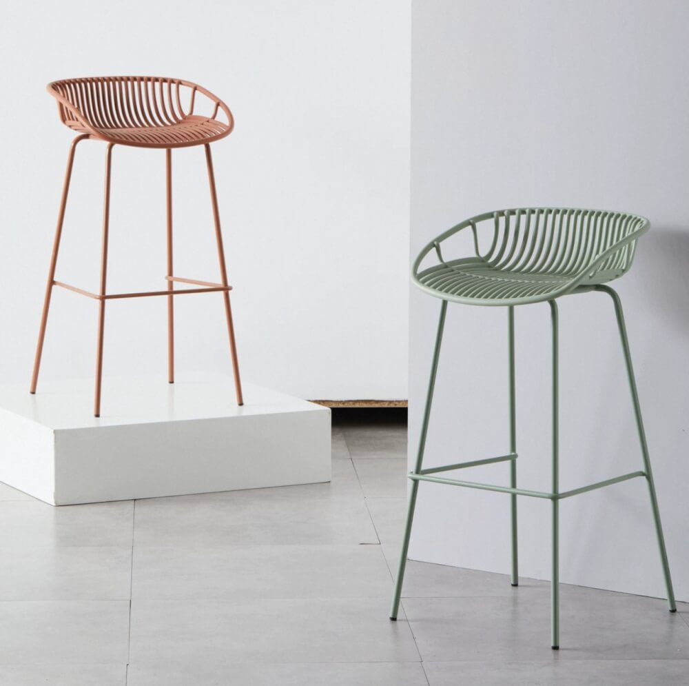 เก้าอี้บาร์ MY DOLLS HOUSE MAYU 60 ซม. สีเขียวอ่อน_3